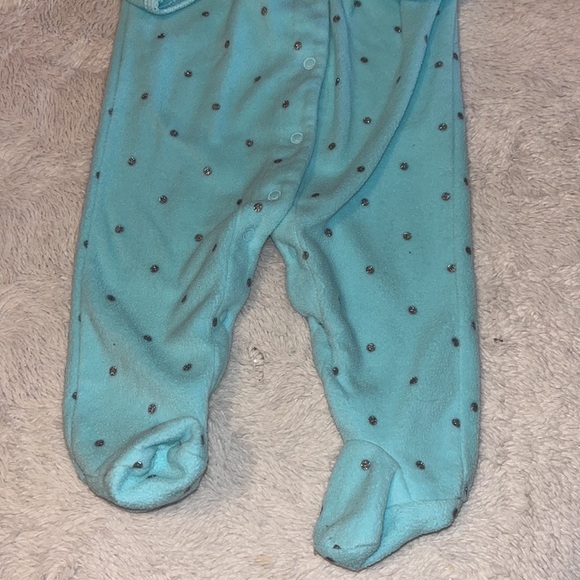 (2 for $10) carters fuzzy footie/ sleeper - Picture 3 of 4